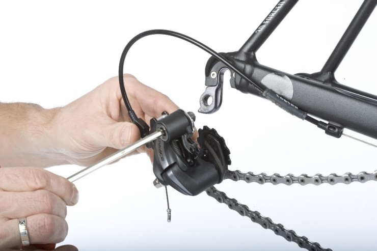 자전거 휘어진 변속기