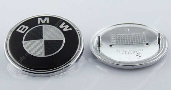 BMW 엠블럼 카본 블랙, 카본 블루 본넷 트렁크 휠캡...--1