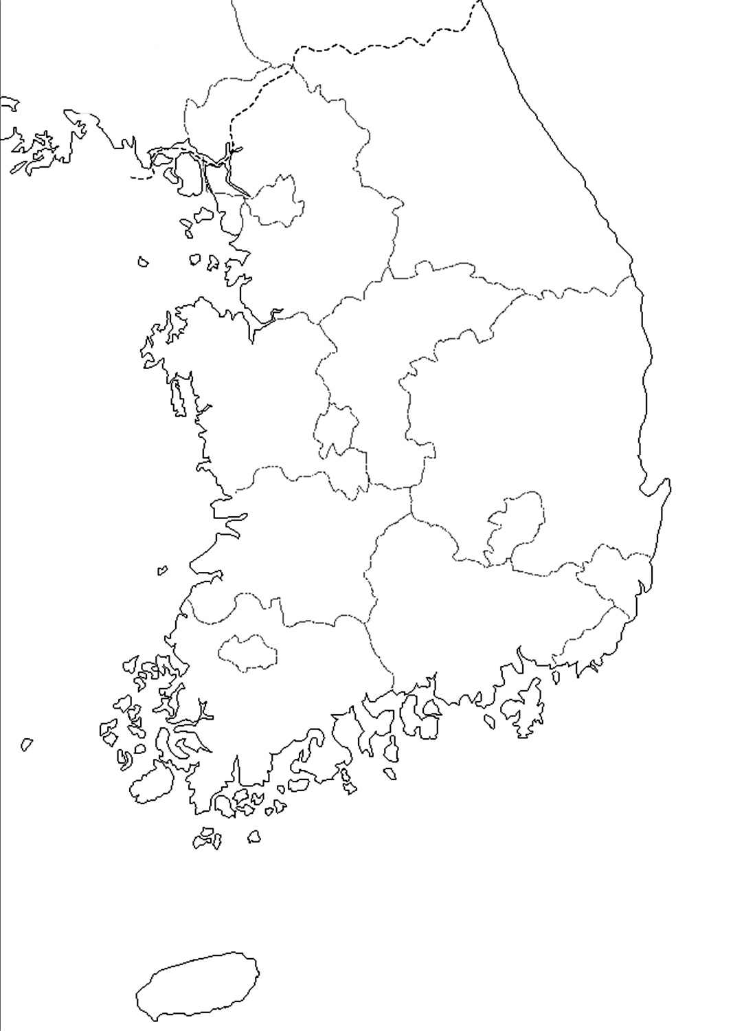 남한 백지도 입니다. : 네이버 블로그