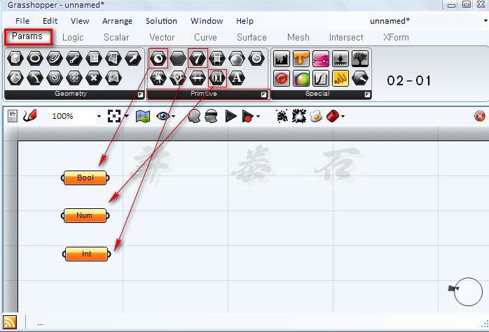 Grasshopper Tutorial Basic (제 2 부) Parameters : 네이버 블로그
